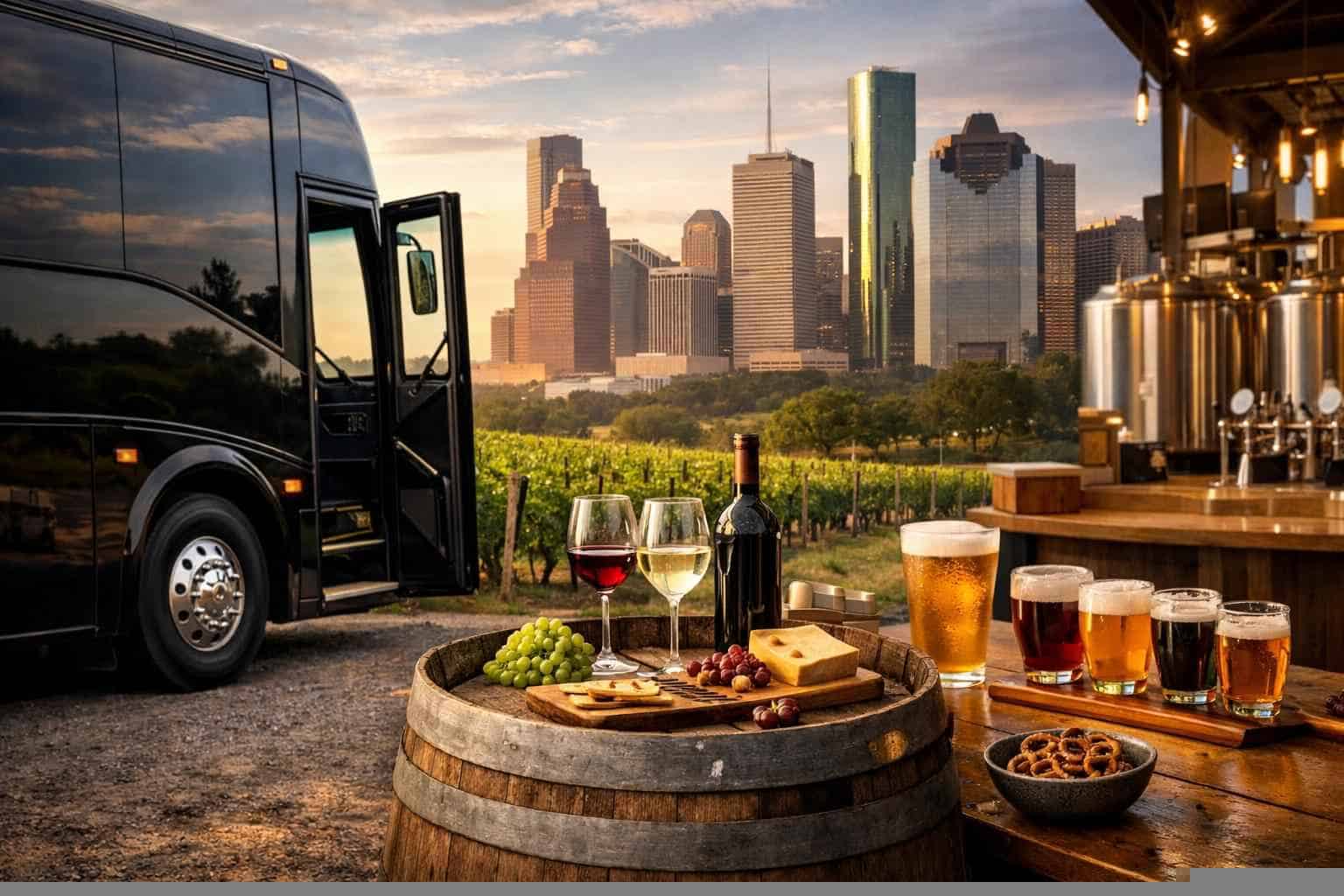 Can You Handle Multi Stop Winery Brewery City Tours Around Houston Texas