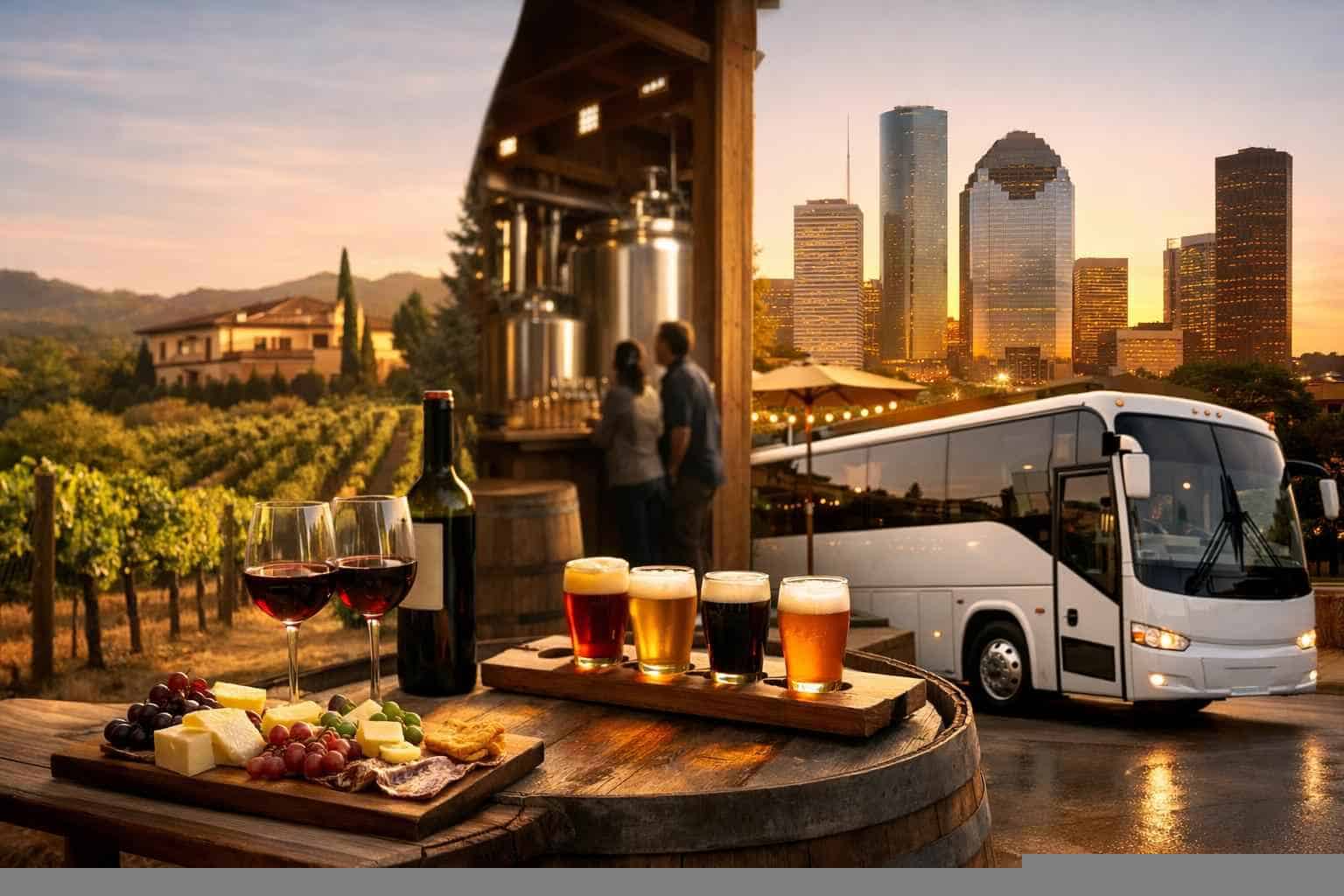 Can You Handle Multi-Stop Winery Brewery City Tours Around Houston Texas?