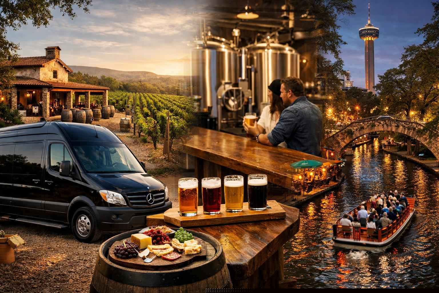 Winery Brewery And City Tour Buses