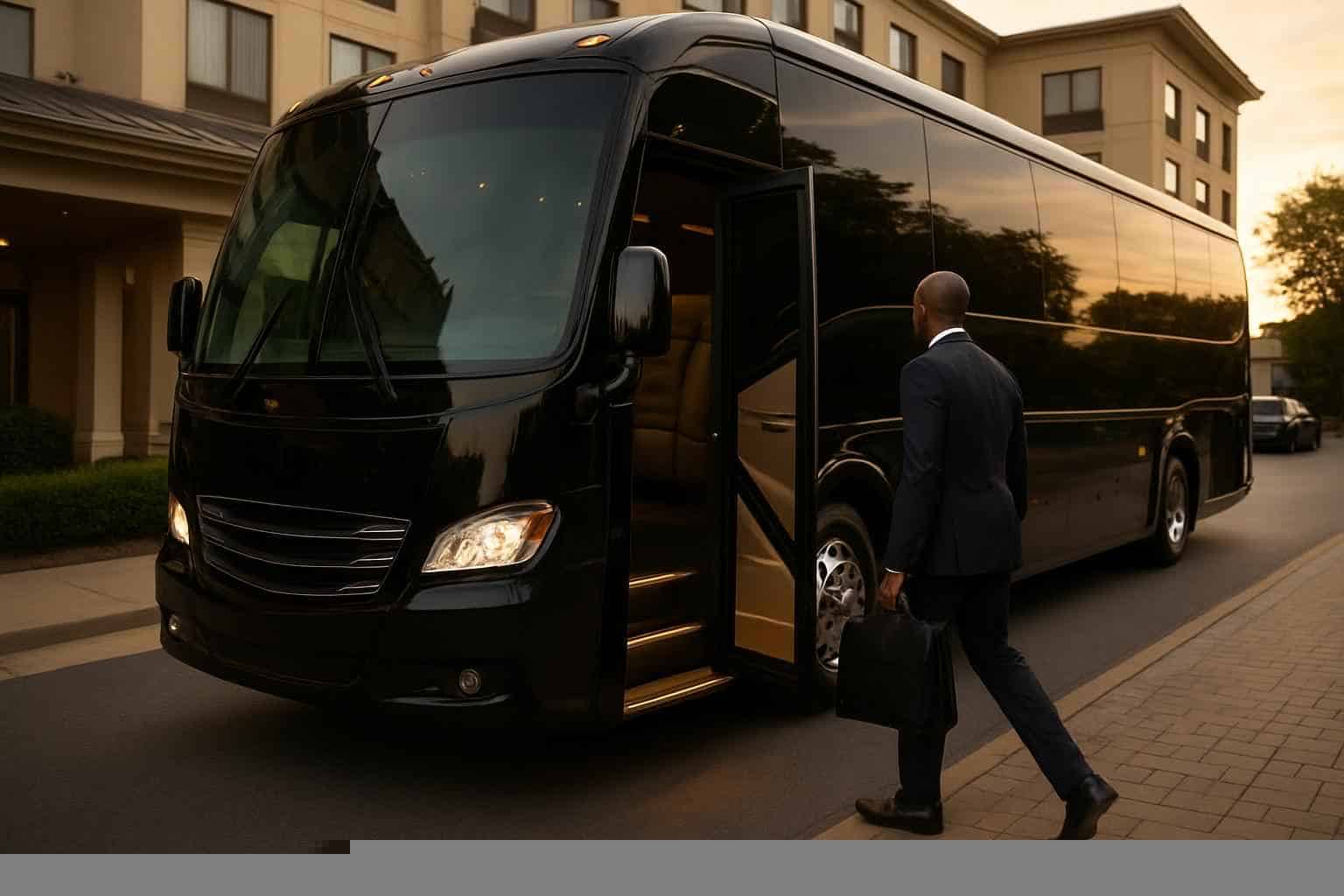 Luxury Black Bus Service In Decatur Alabama