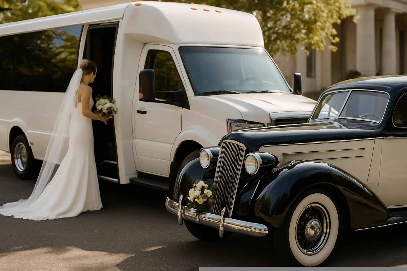 Do You Provide Wedding Day Shuttles And A Classic Vintage Getaway Car In Madison Alabama