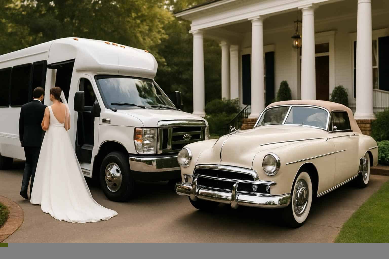 Do You Provide Wedding Day Shuttles And A Classic Vintage Getaway Car In Madison Alabama?