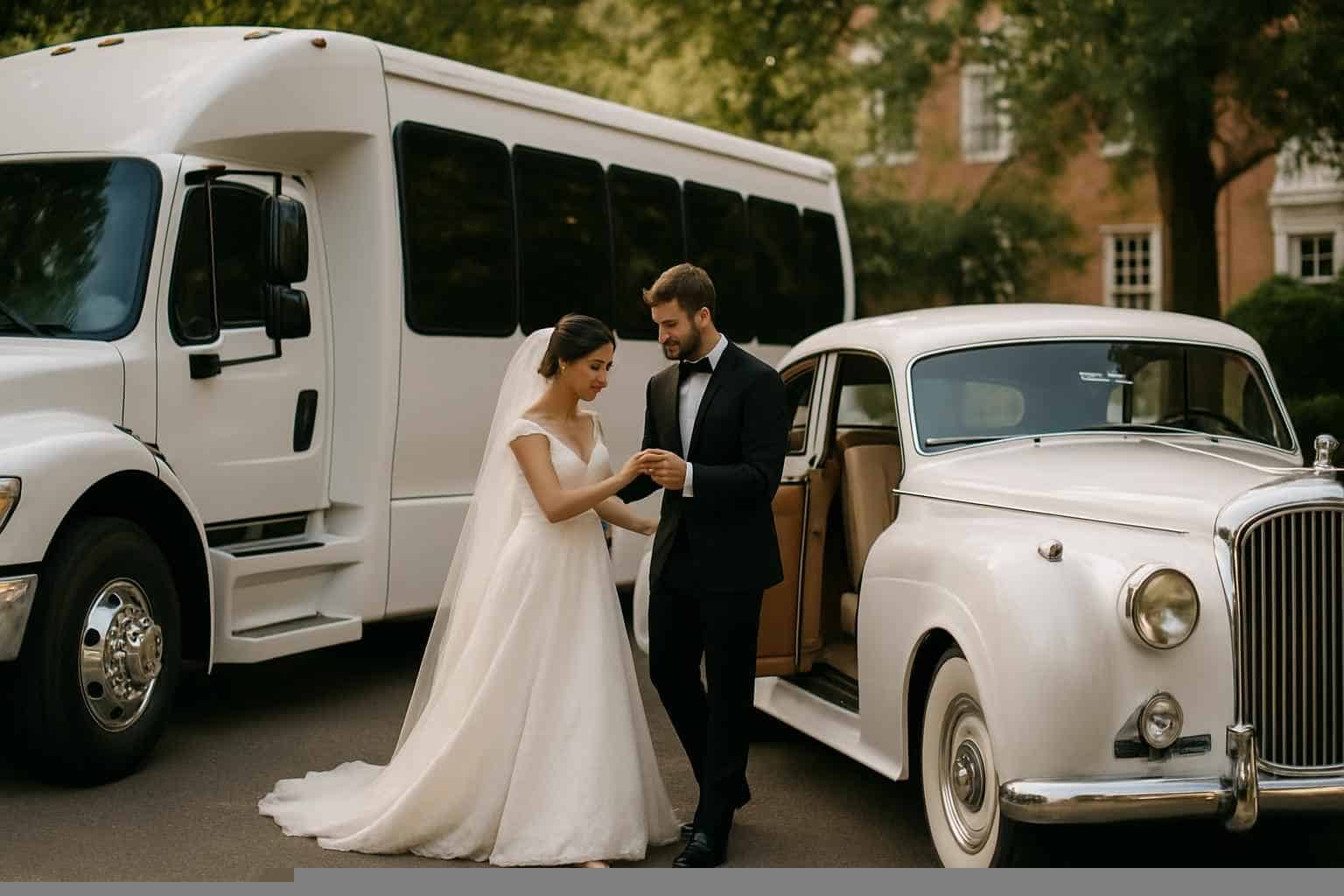Do You Provide Wedding Day Shuttles And A Classic Vintage Getaway Car In Prattville Alabama
