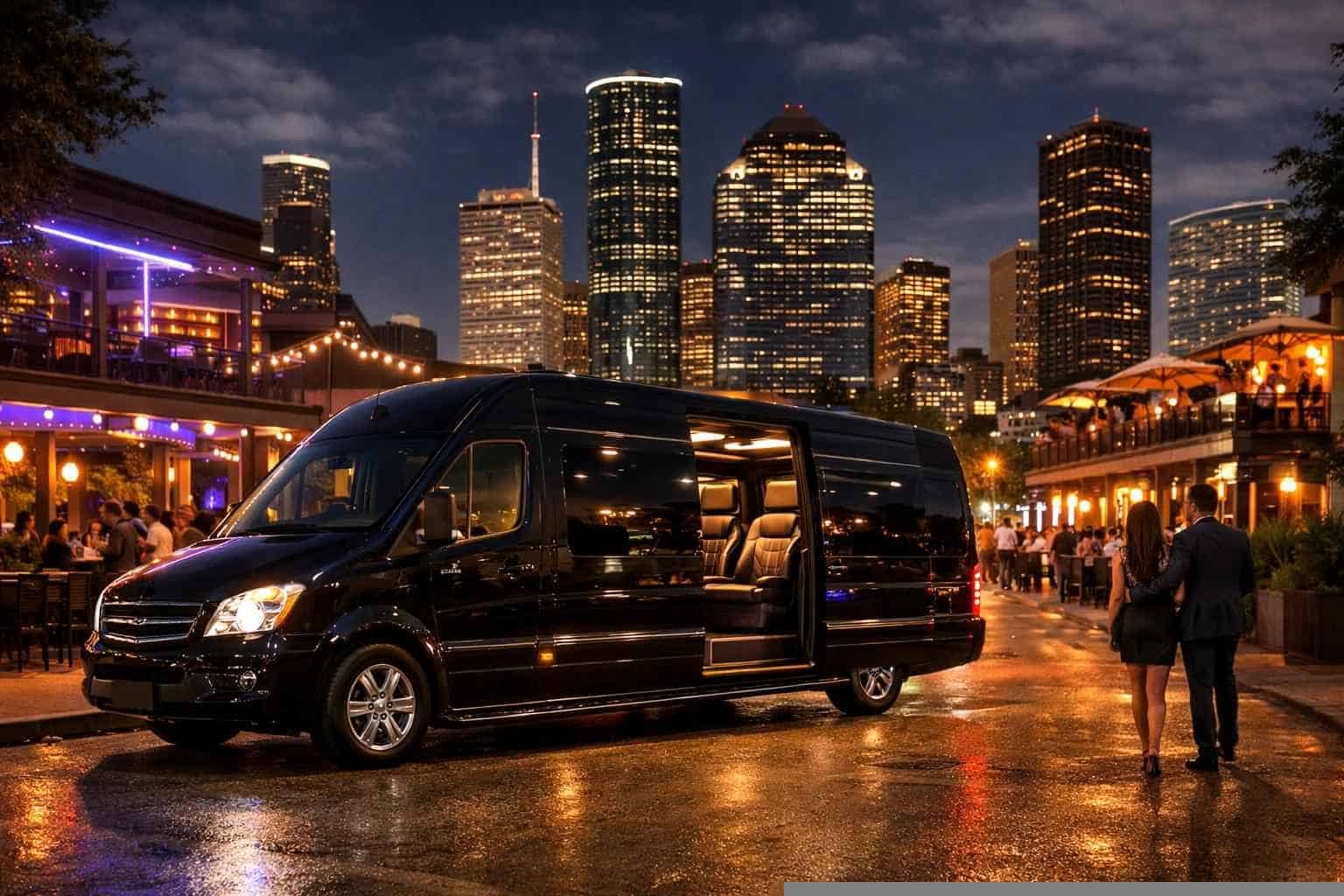 Do you service nightlife areas and downtown districts in Houston Texas for hourly charters?