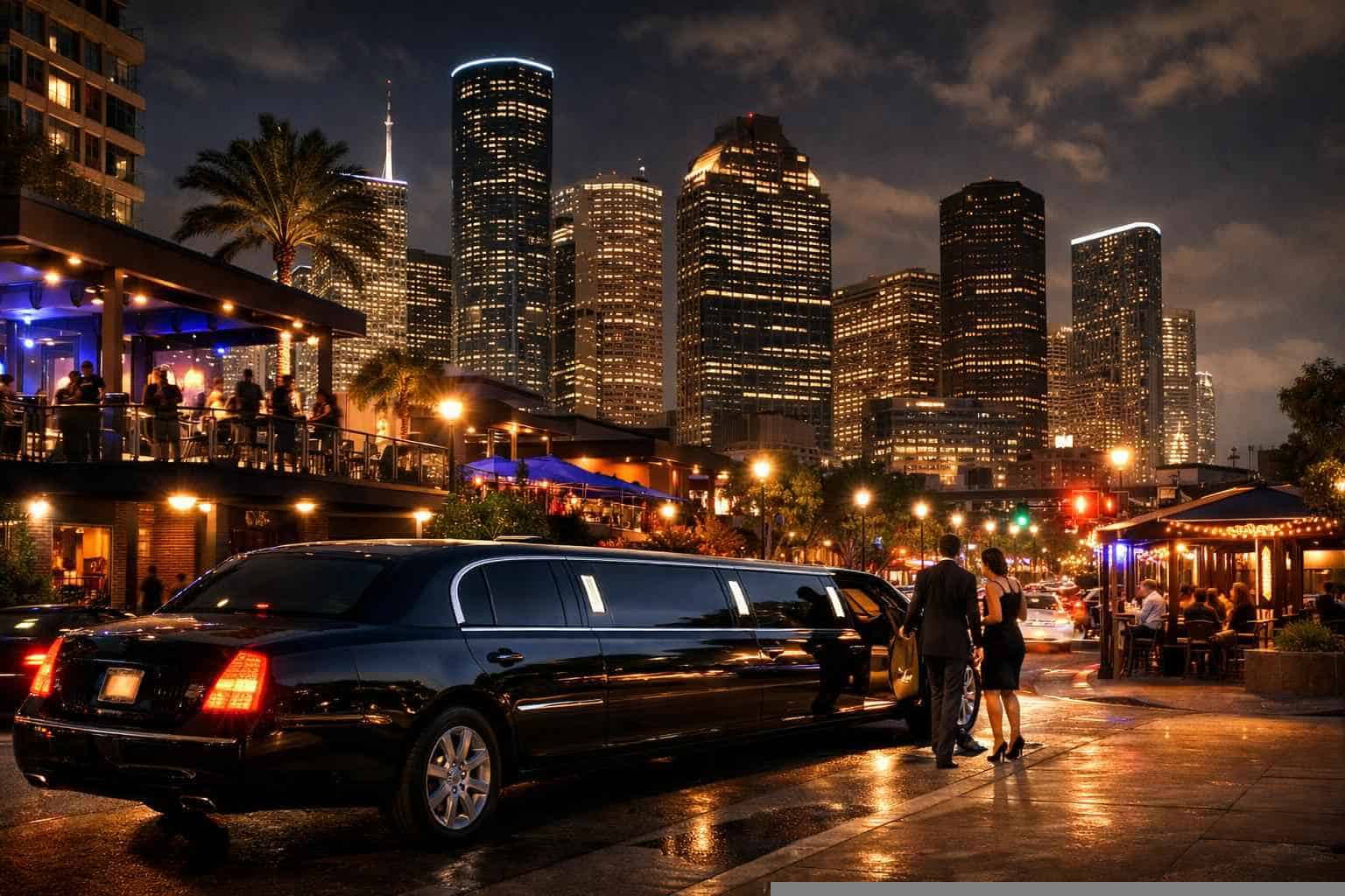 Do you service nightlife areas and downtown districts in Houston Texas for hourly charters