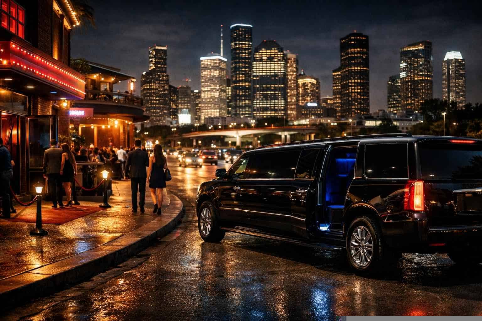 Do you service nightlife areas and downtown districts in Houston Texas for hourly charters?