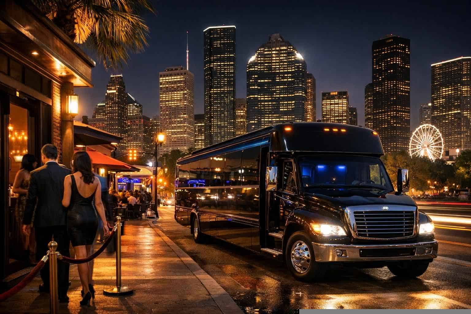 Do you service nightlife areas and downtown districts in Houston Texas for hourly charters?