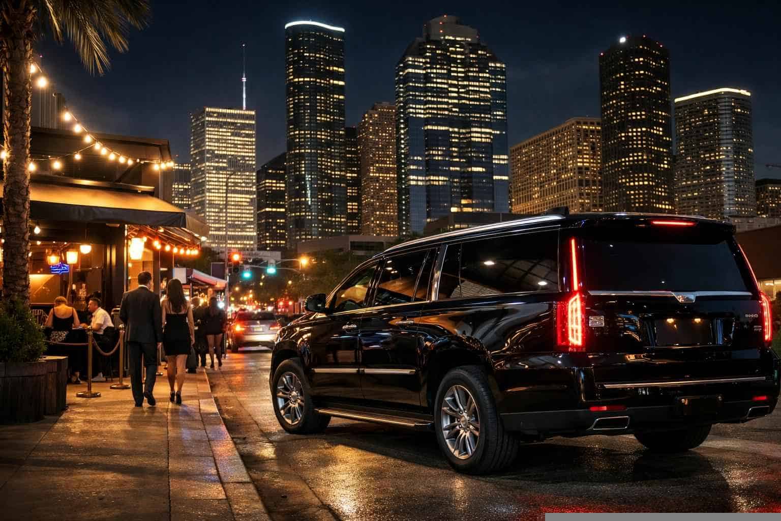 Do you service nightlife areas and downtown districts in Houston Texas for hourly charters?