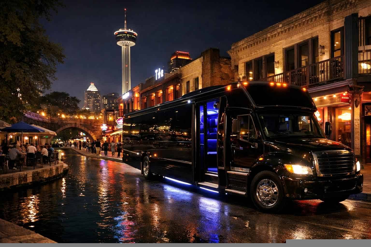 Do you service nightlife areas and downtown districts in San Antonio Texas for hourly charters?