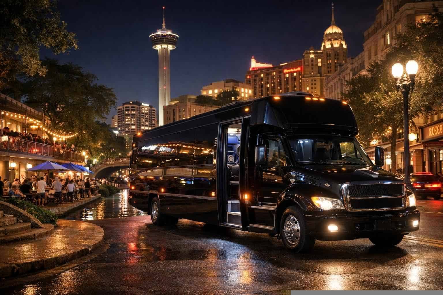 Do you service nightlife areas and downtown districts in San Antonio Texas for hourly charters