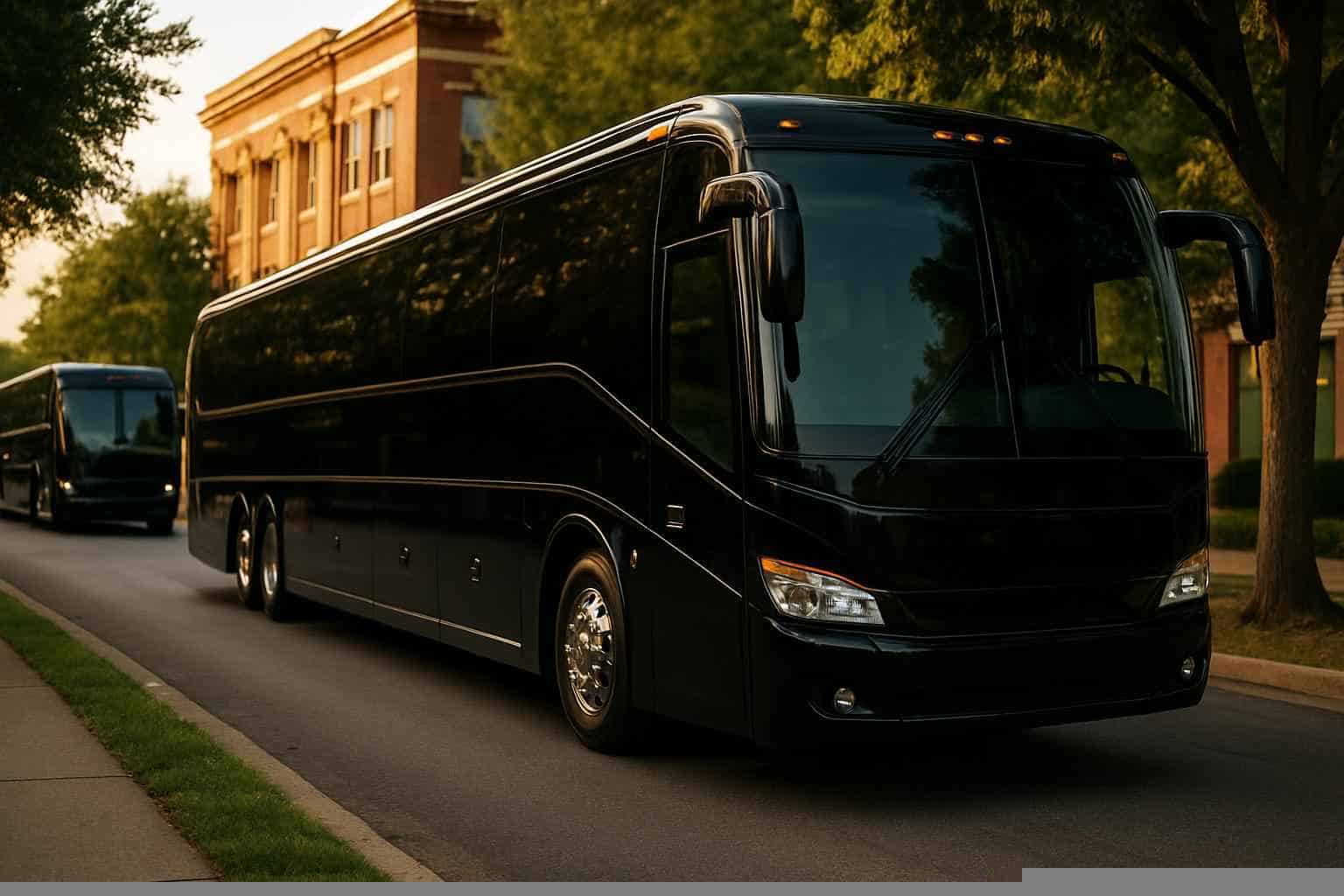 Luxury Black Buses For Weddings In Gadsden