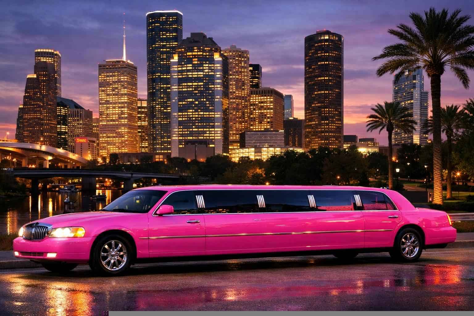 Houston Texas Pink Limo Service