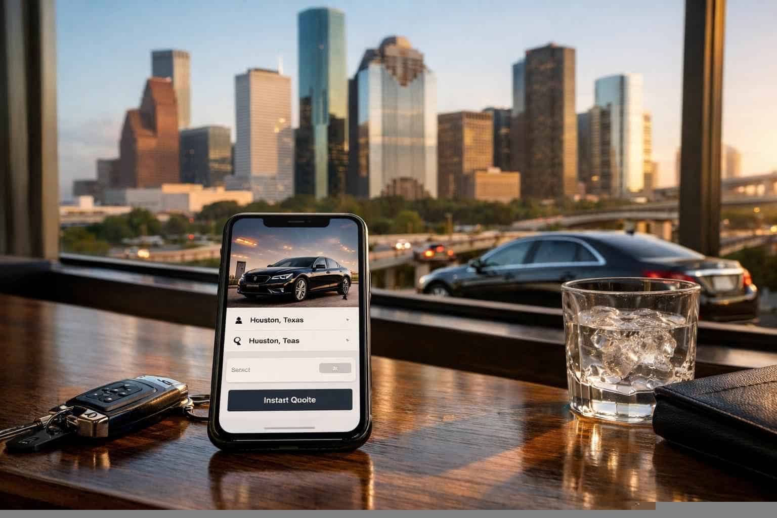 How do I get an instant quote for a trip in Houston Texas?