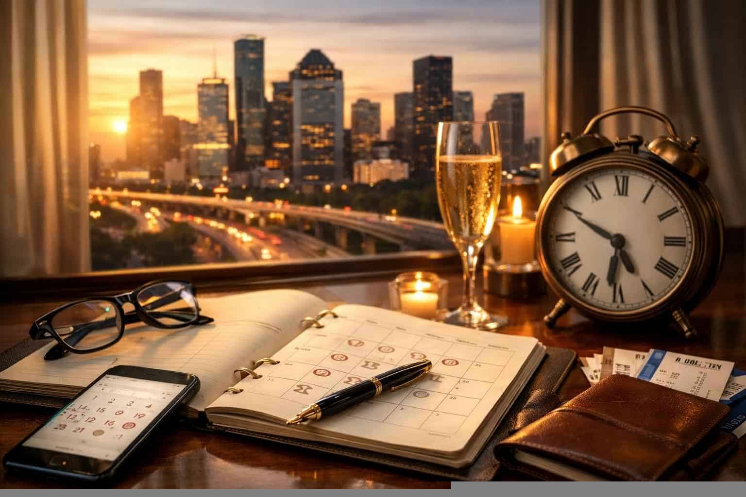 How far in advance should I reserve peak dates in Houston Texas