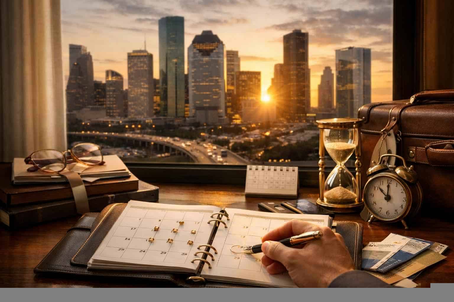 How far in advance should I reserve peak dates in Houston Texas?