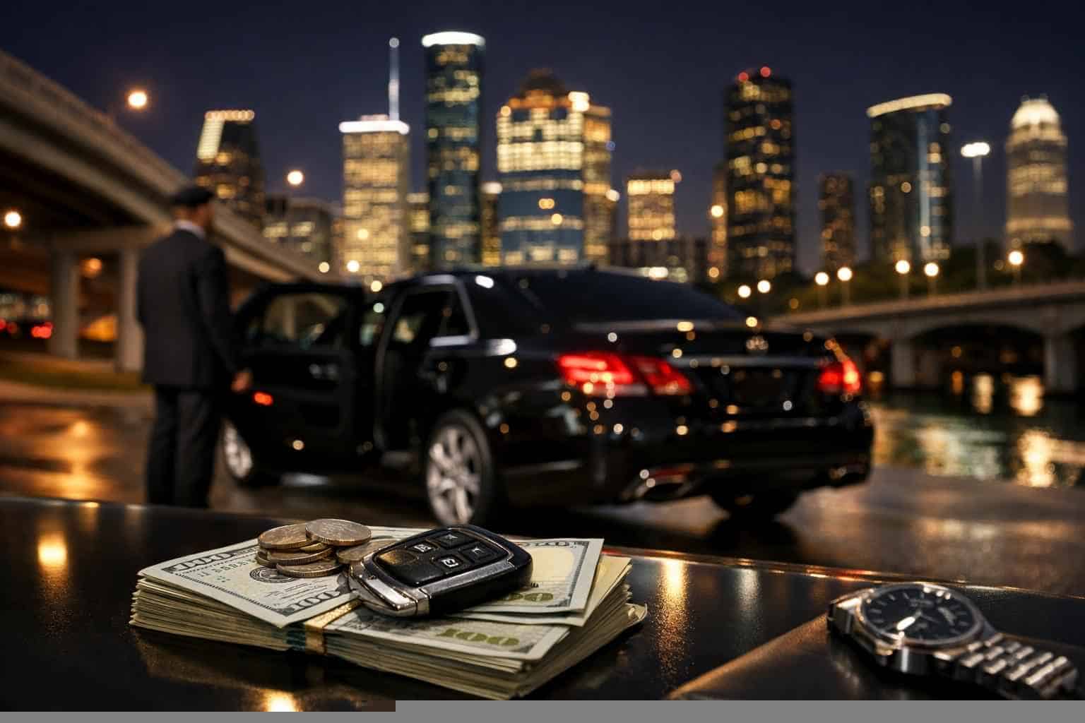 How much does black car service cost in Houston Texas?