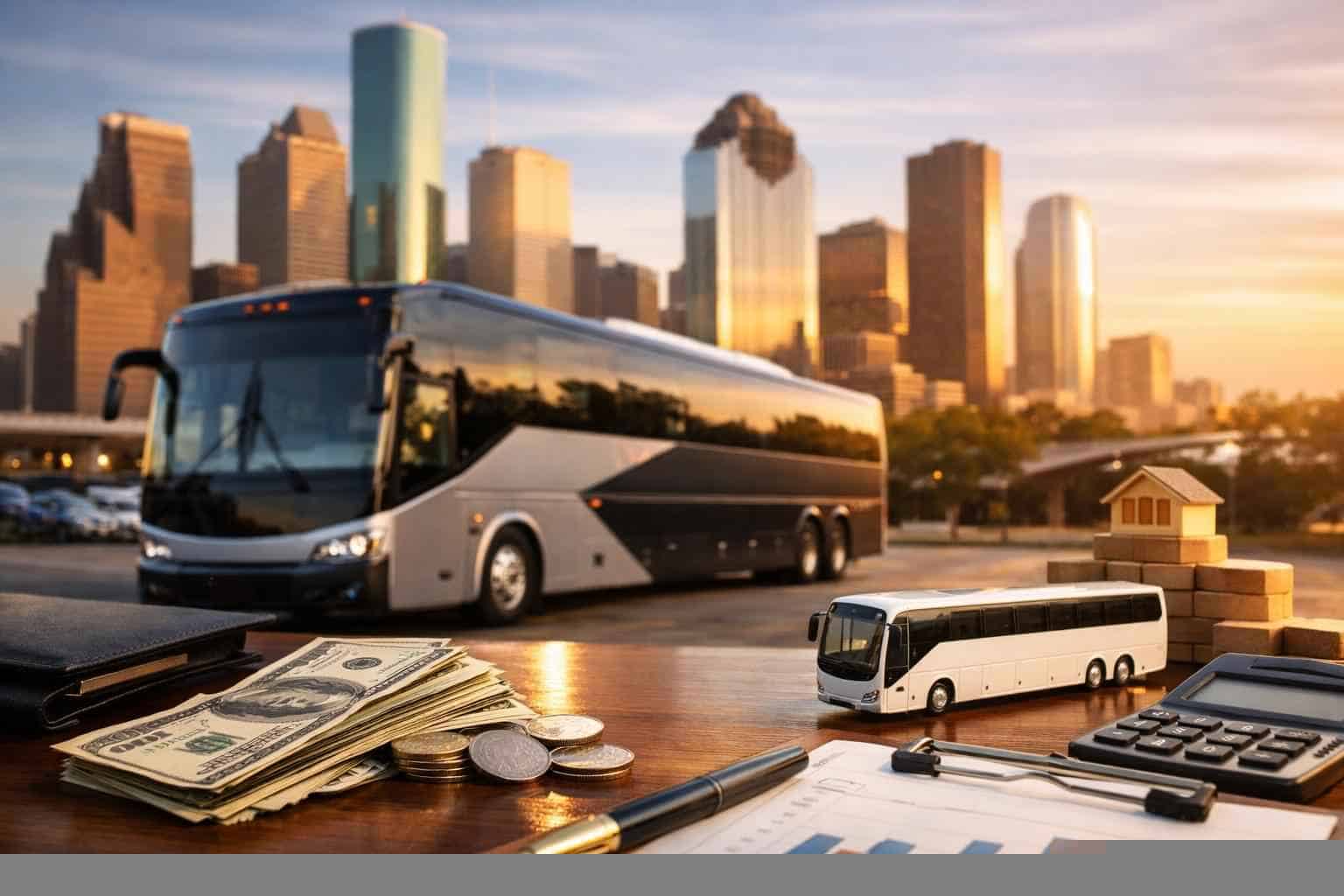 How much does charter bus rental cost in Houston Texas?