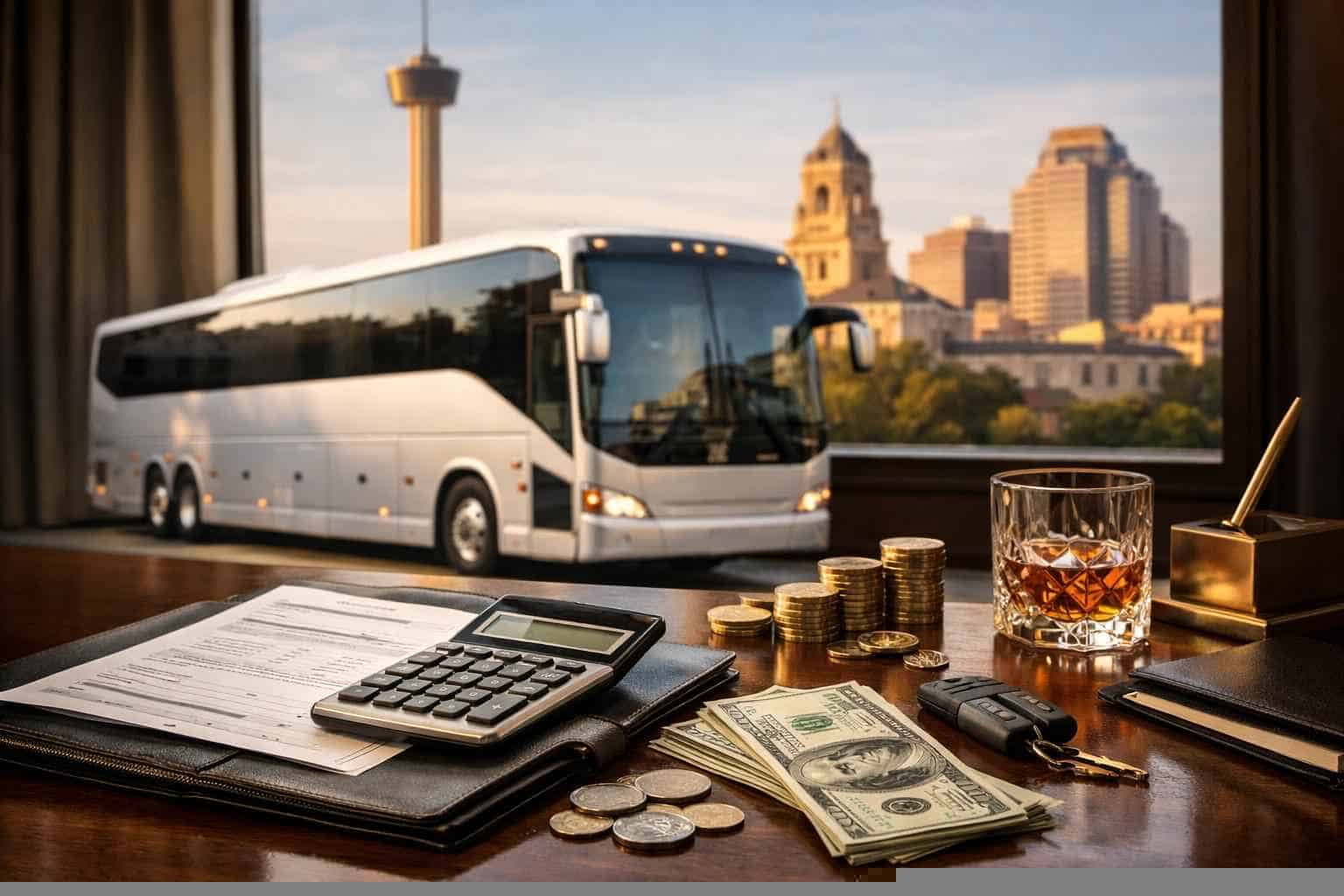 How much does charter bus rental cost in San Antonio Texas?