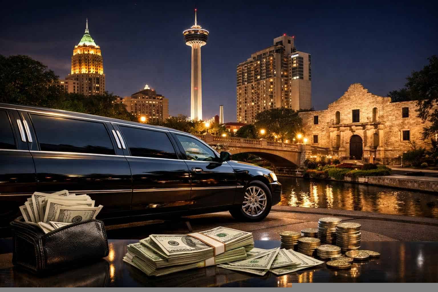 How much does limousine service cost in San Antonio Texas?