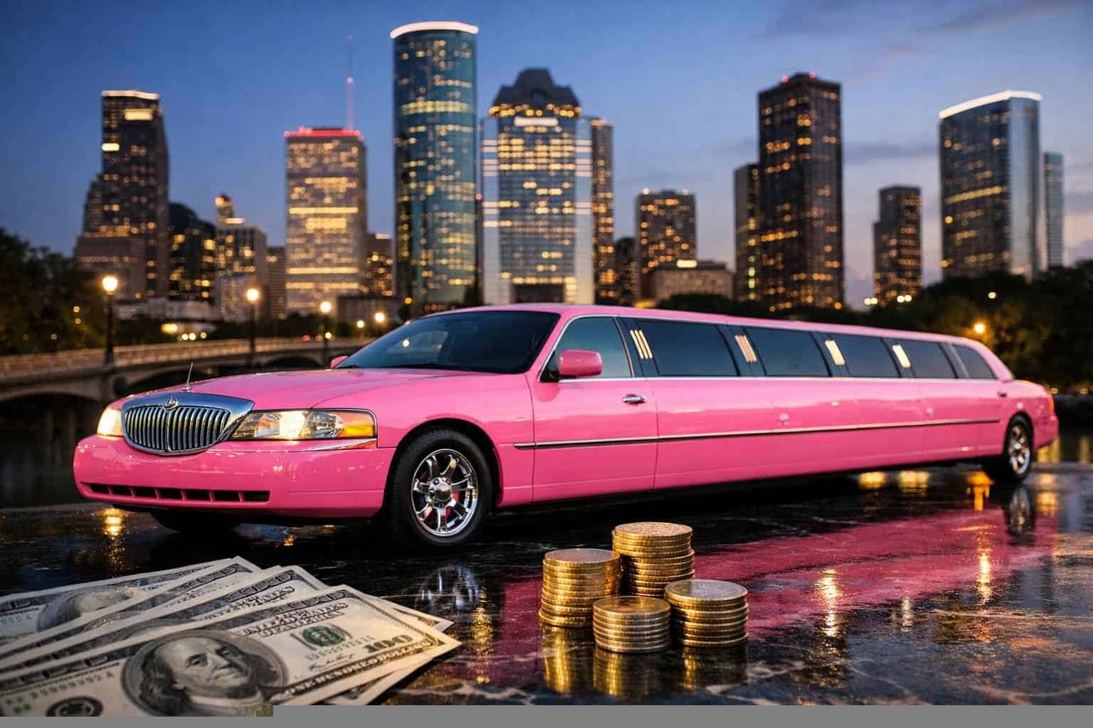 How much does pink limo rental cost in Houston Texas?