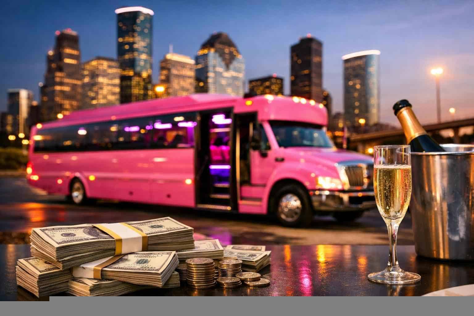 How Much Is A Pink Party Bus In Houston?