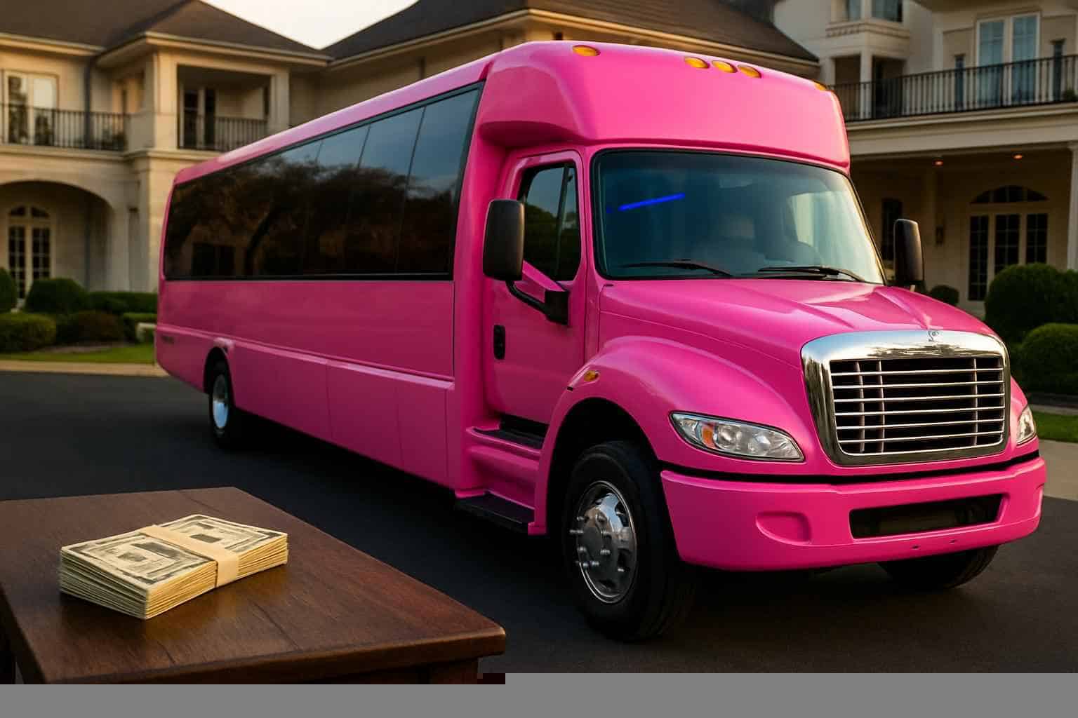 How Much Is A Pink Party Bus In Madison AL?