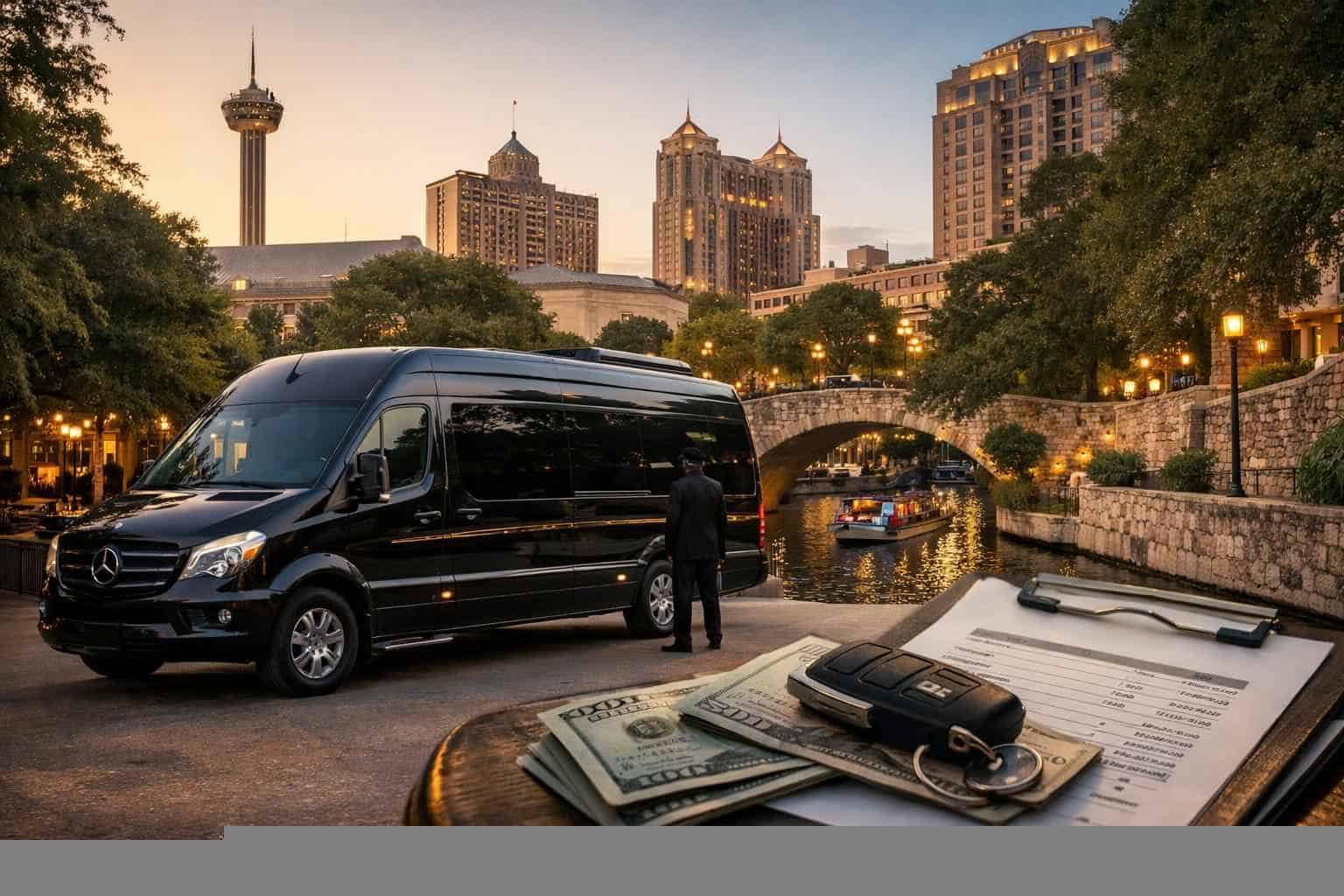 How much does sprinter van rental with driver cost in San Antonio Texas