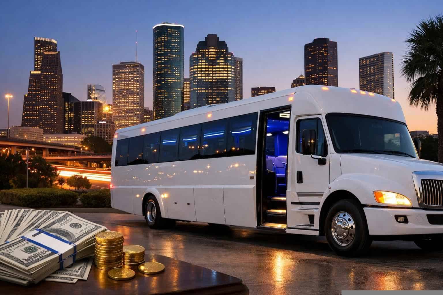 How Much Does White Party Bus Rental Cost In Houston Texas