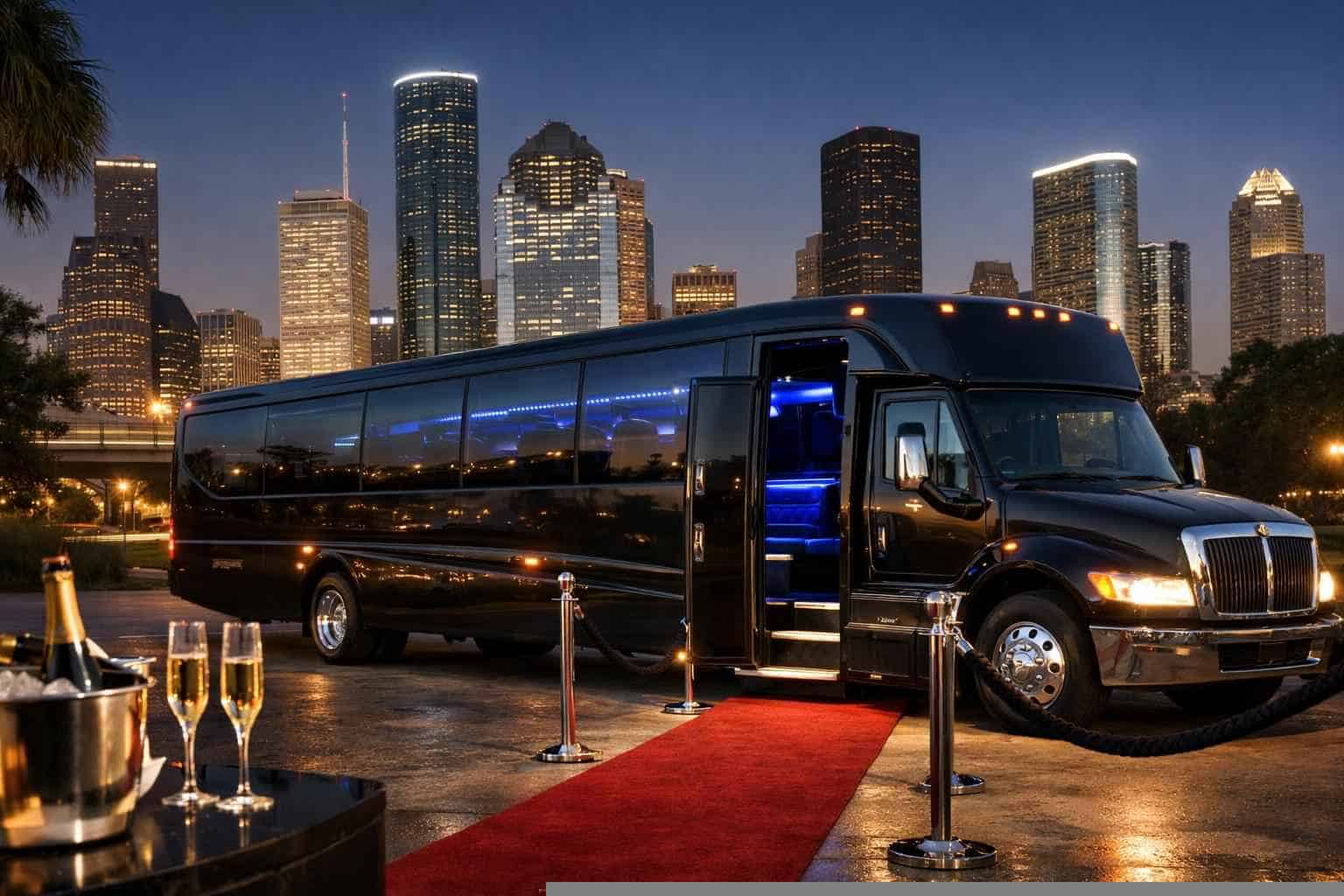 Limo Bus Rental Services in Houston Texas