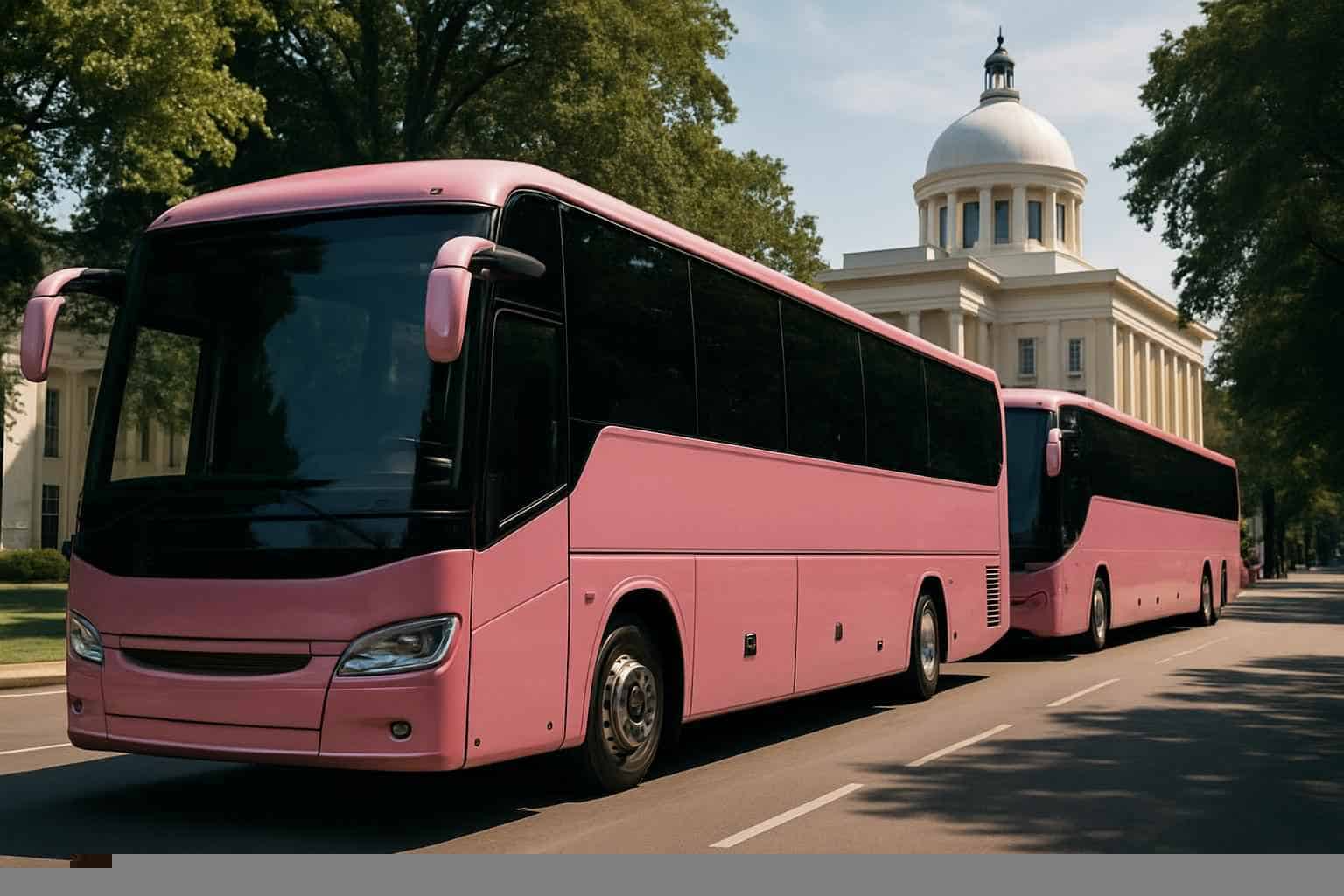 Pink Limo Buses For Madison Alabama Groups