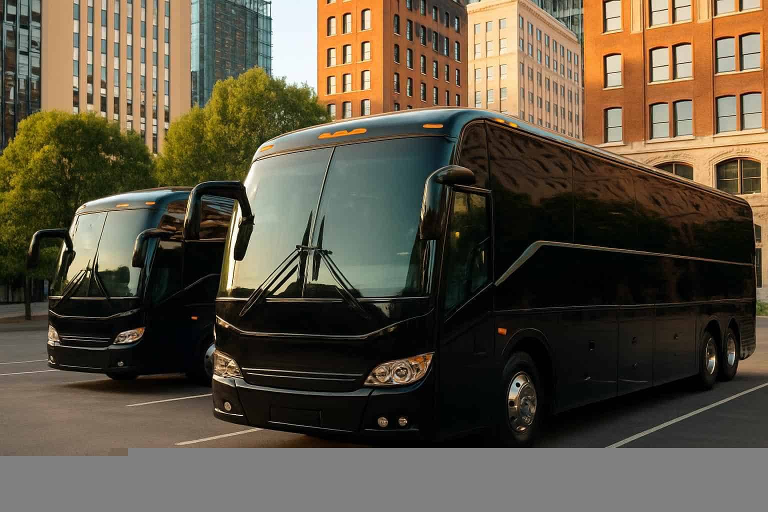Black Party Buses For Proms And Parties
