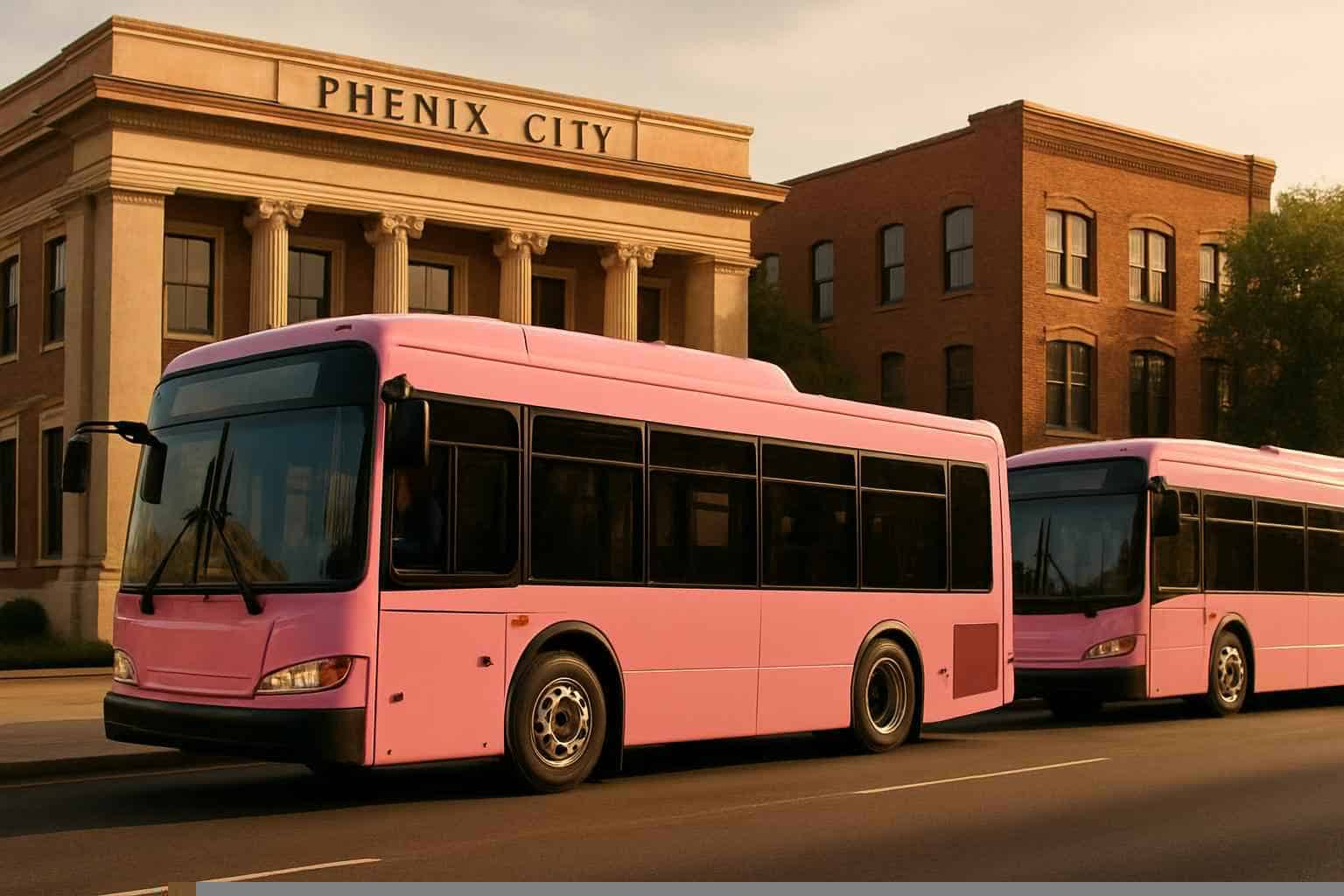 Luxury Pink Buses For Group Events