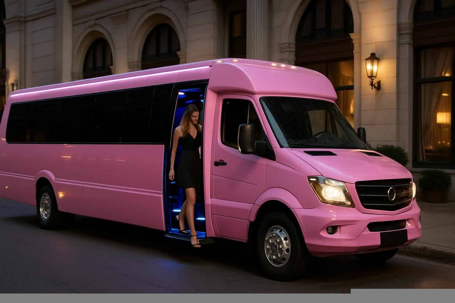 Pink Party Bus Rental Services In Florence AL