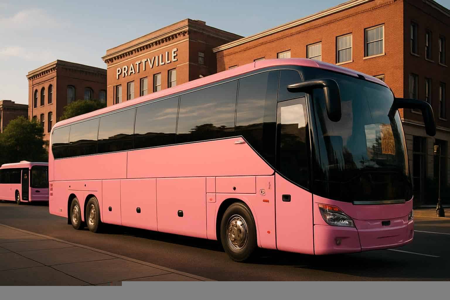 Luxury Pink Buses In Prattville Alabama