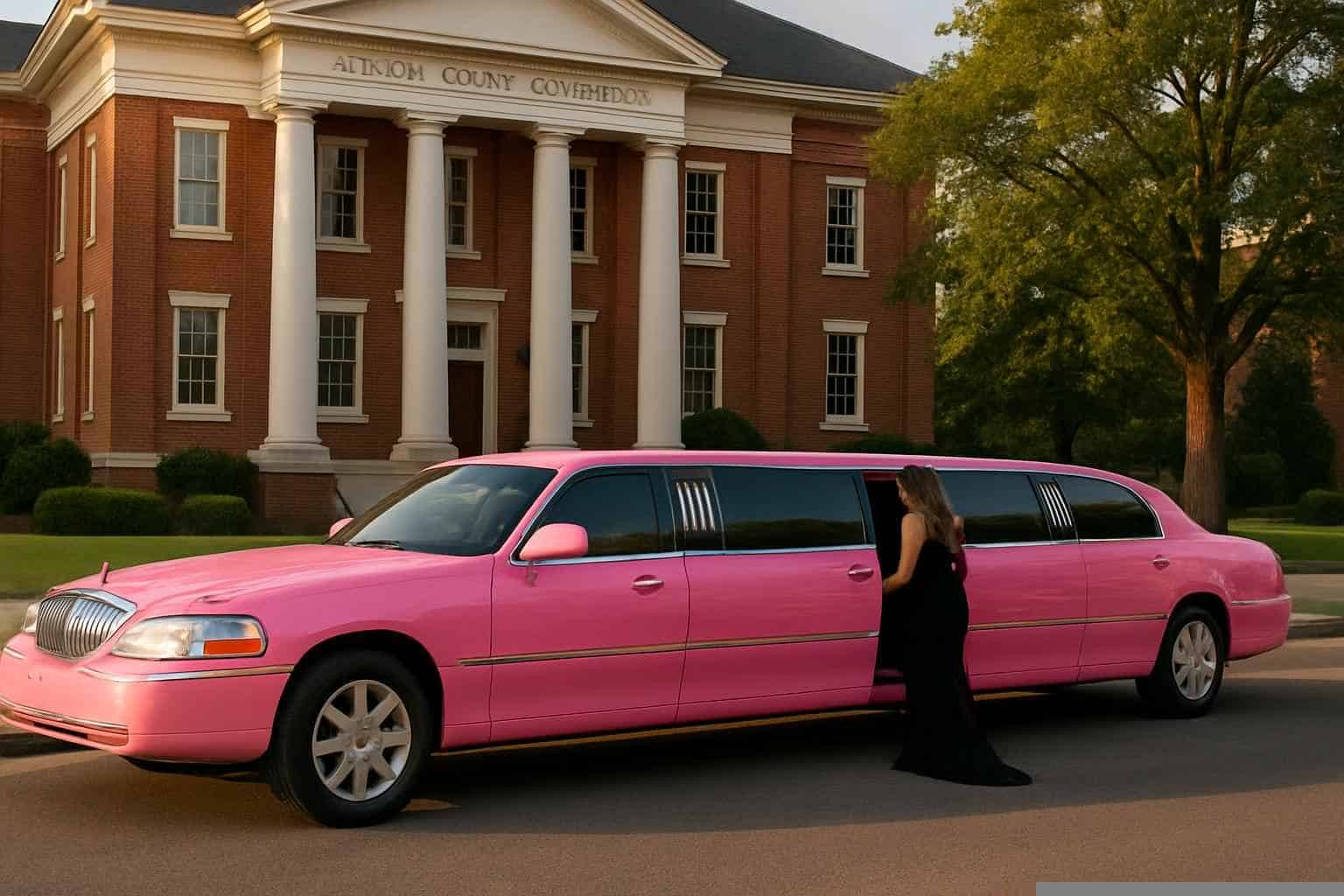Pink Stretch Limos In Prattville Alabama