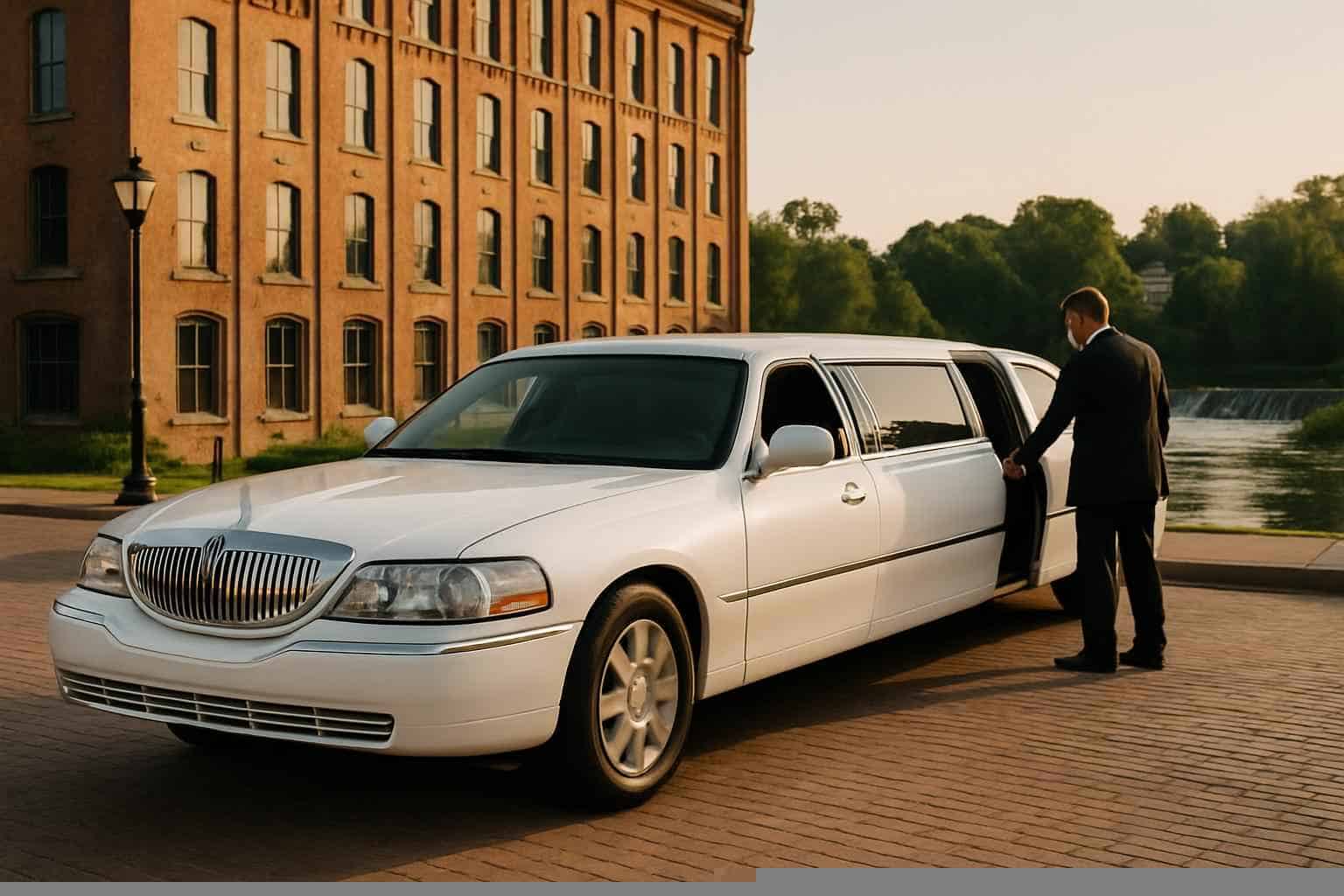 Chauffeured White Limo Service In Prattville