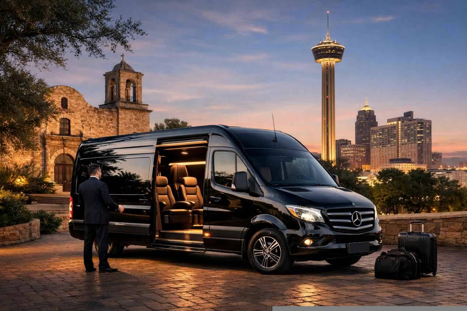 Sprinter Van Rental Services with Driver in San Antonio Texas