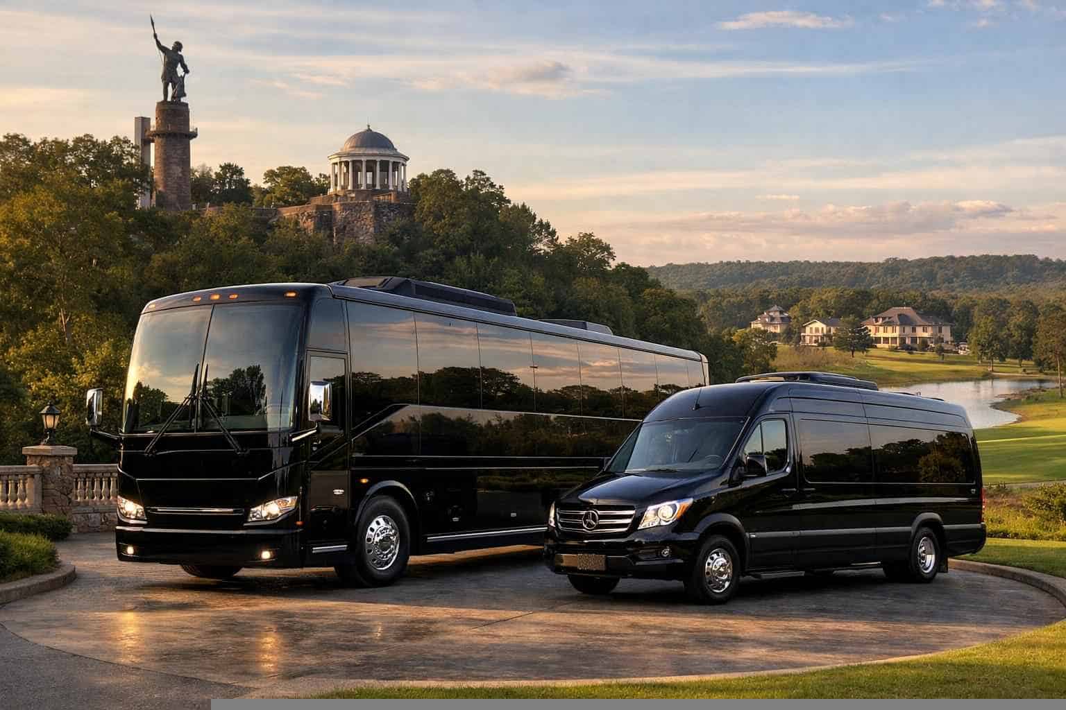 Black Limo Bus Rental For Group Events