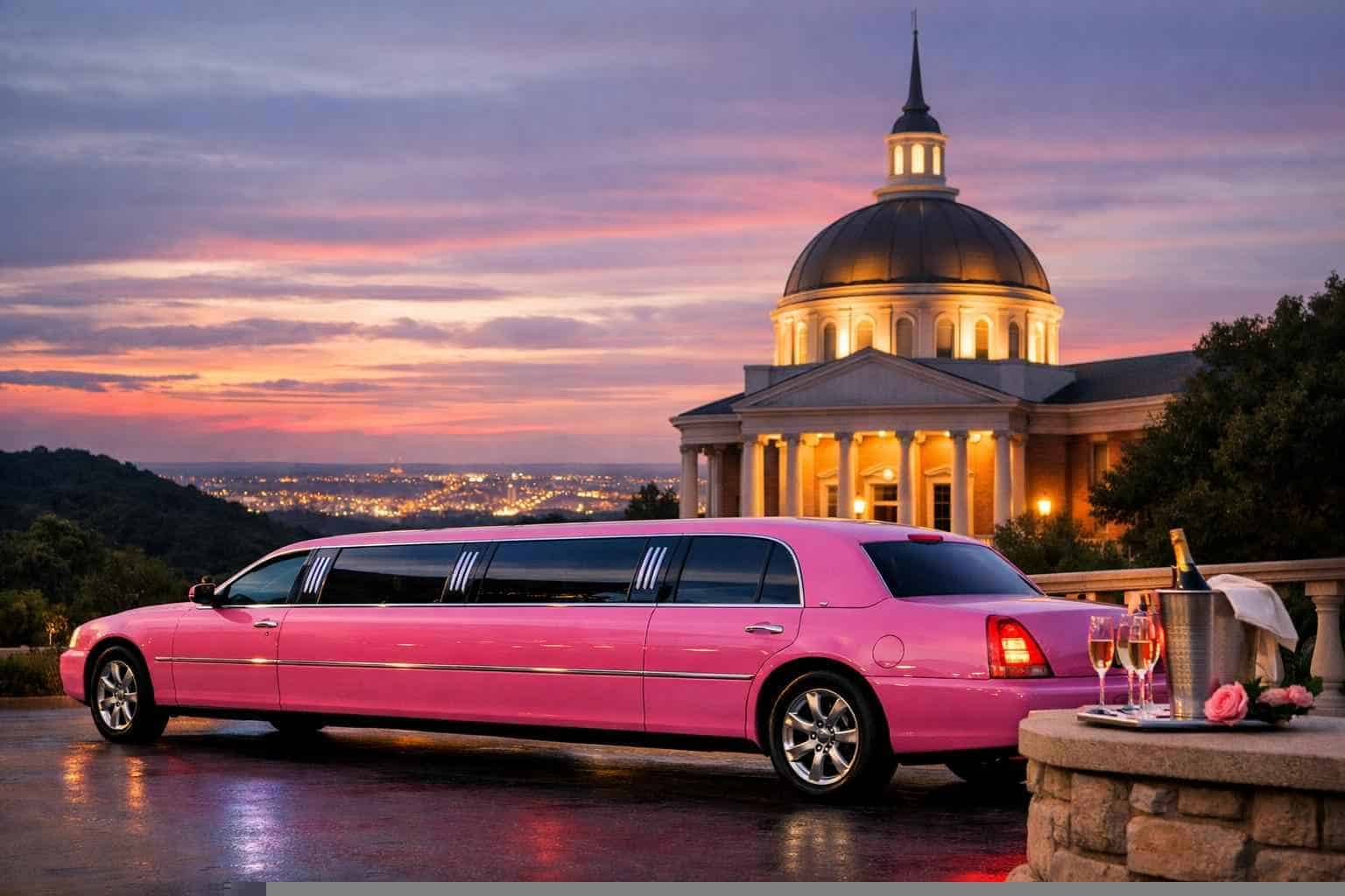 Pink Stretch Limos And SUV Limos