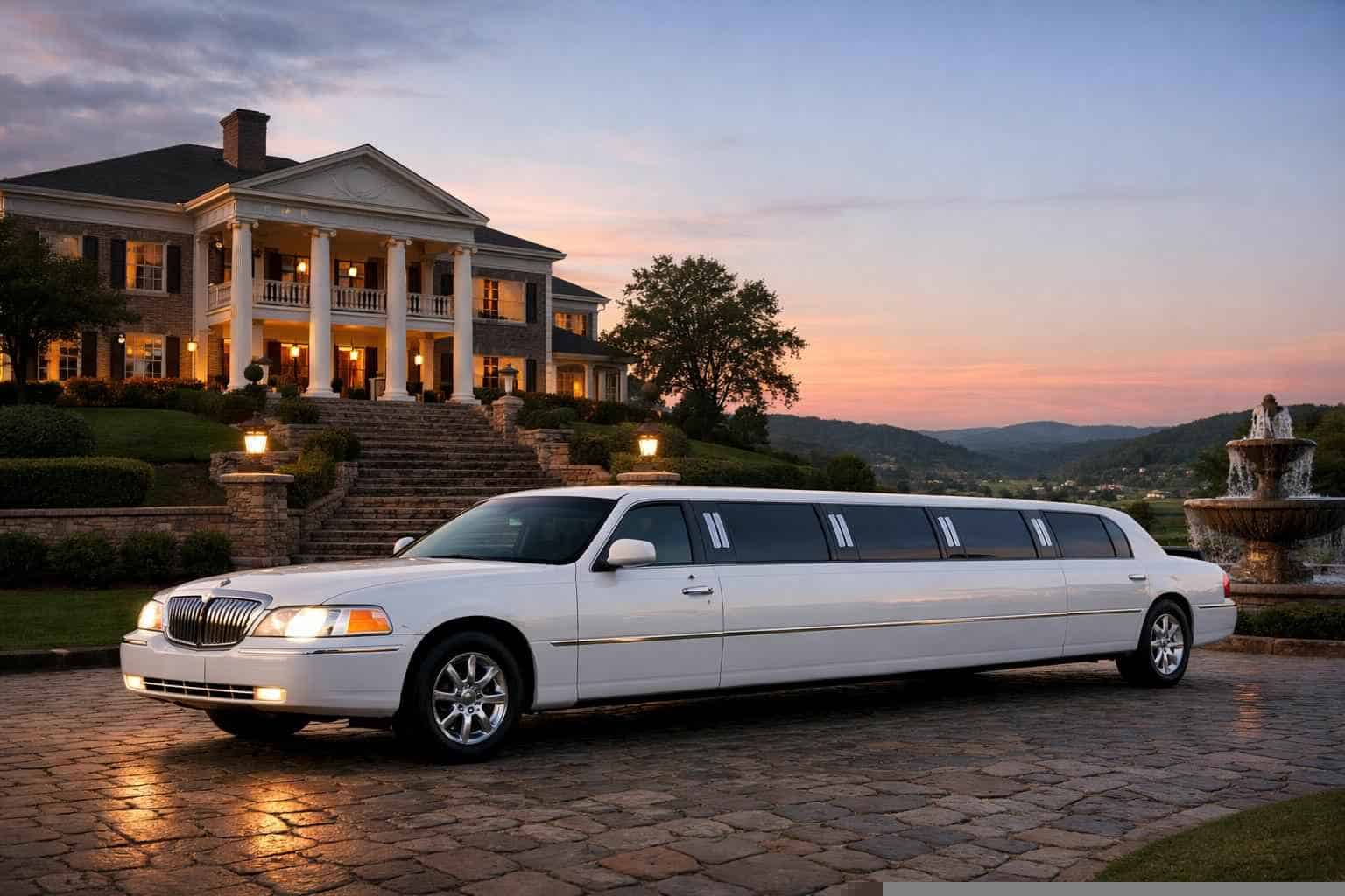 Luxury White Limo Service In Vestavia Hills