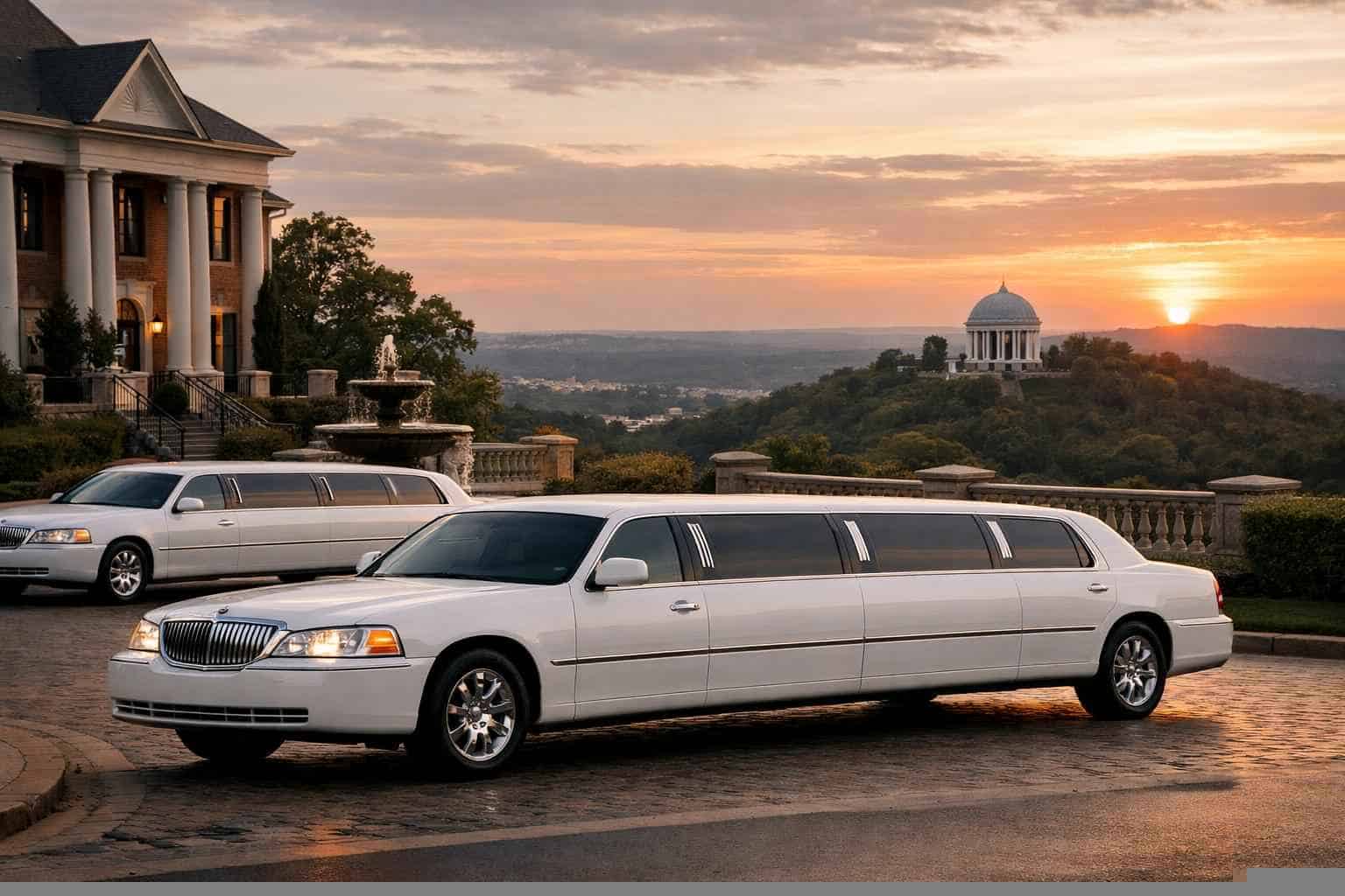 White Stretch Limos And SUV Limos