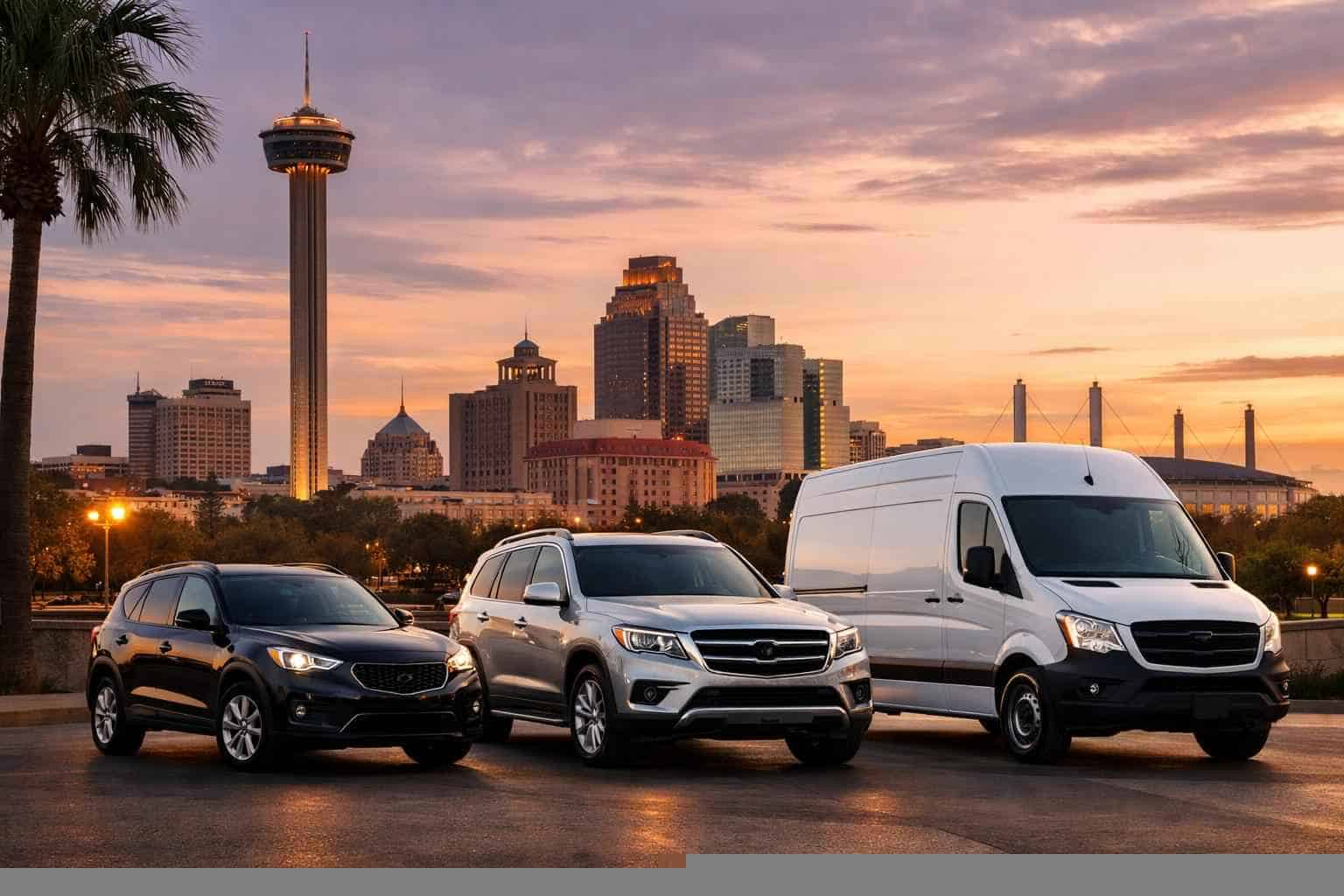 What vehicle sizes do you offer in San Antonio Texas