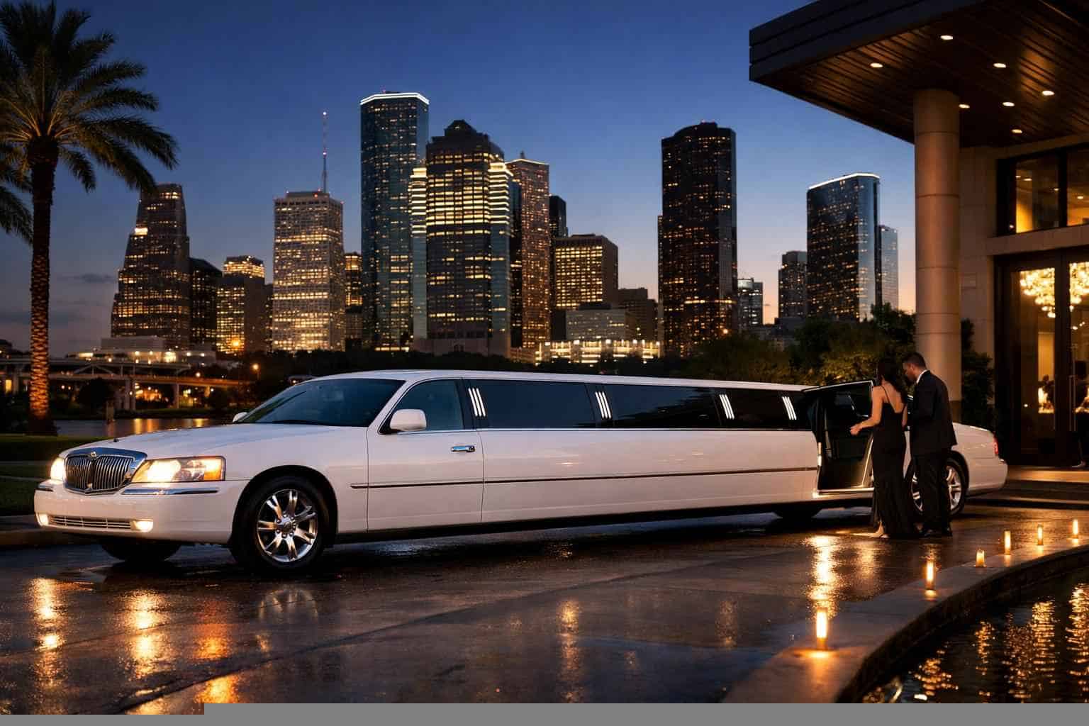 White Limo Rental Services in Houston Texas