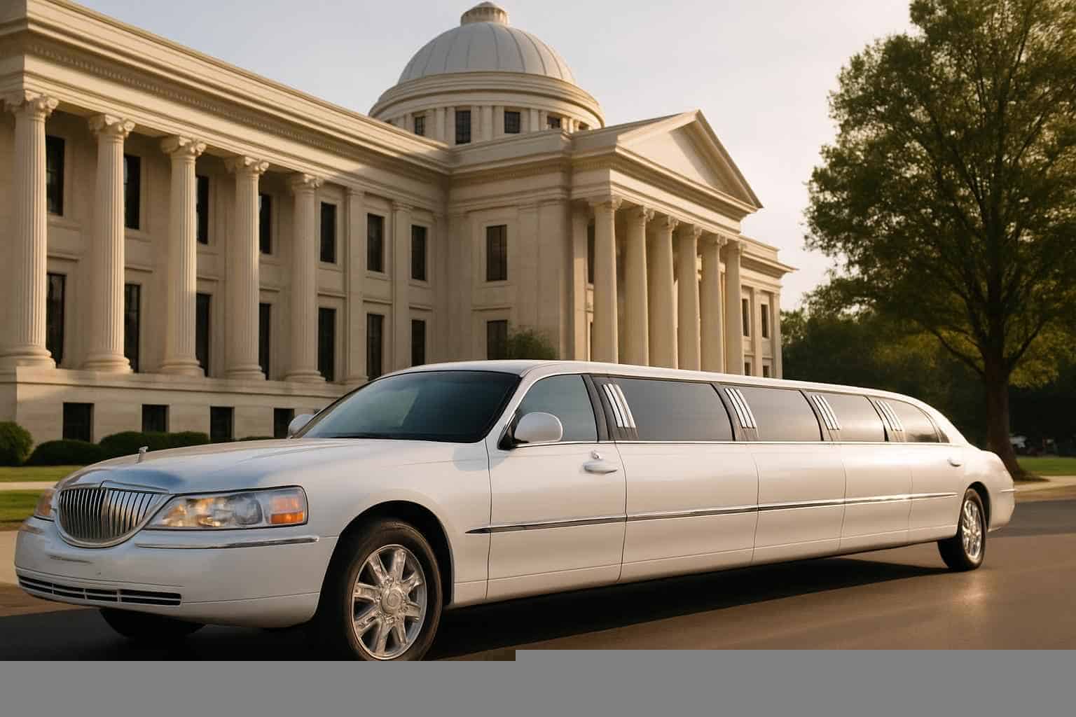 White Limo Rental Services In Madison Alabama