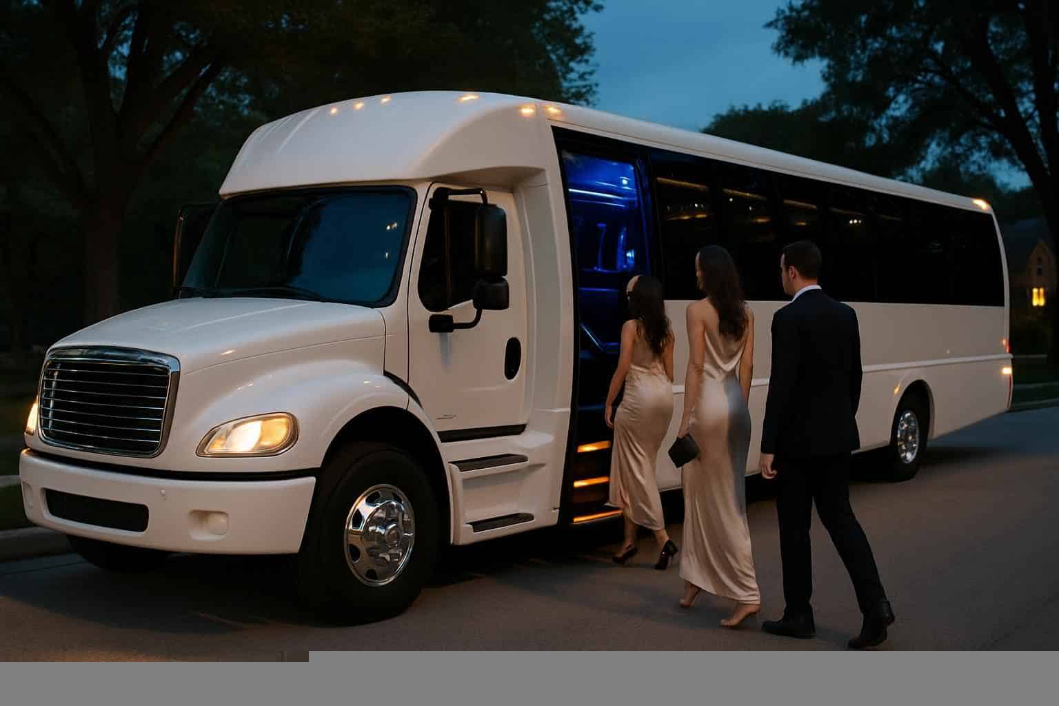 White Party Bus Rental Near Decatur AL