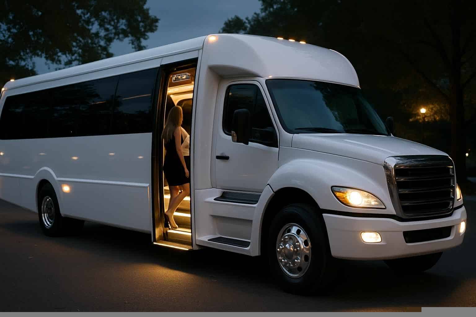 White Party Bus Rental Services in Phenix City Alabama