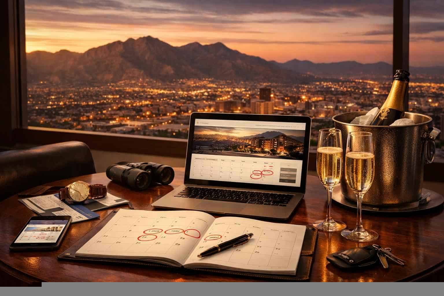 How far in advance should I reserve peak dates in El Paso Texas