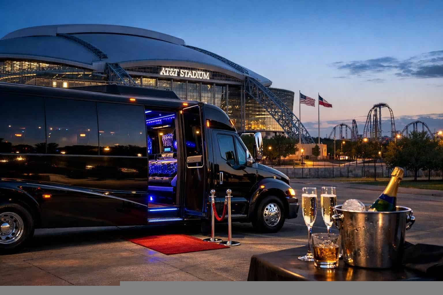 Luxury Party Bus Service In Arlington TX