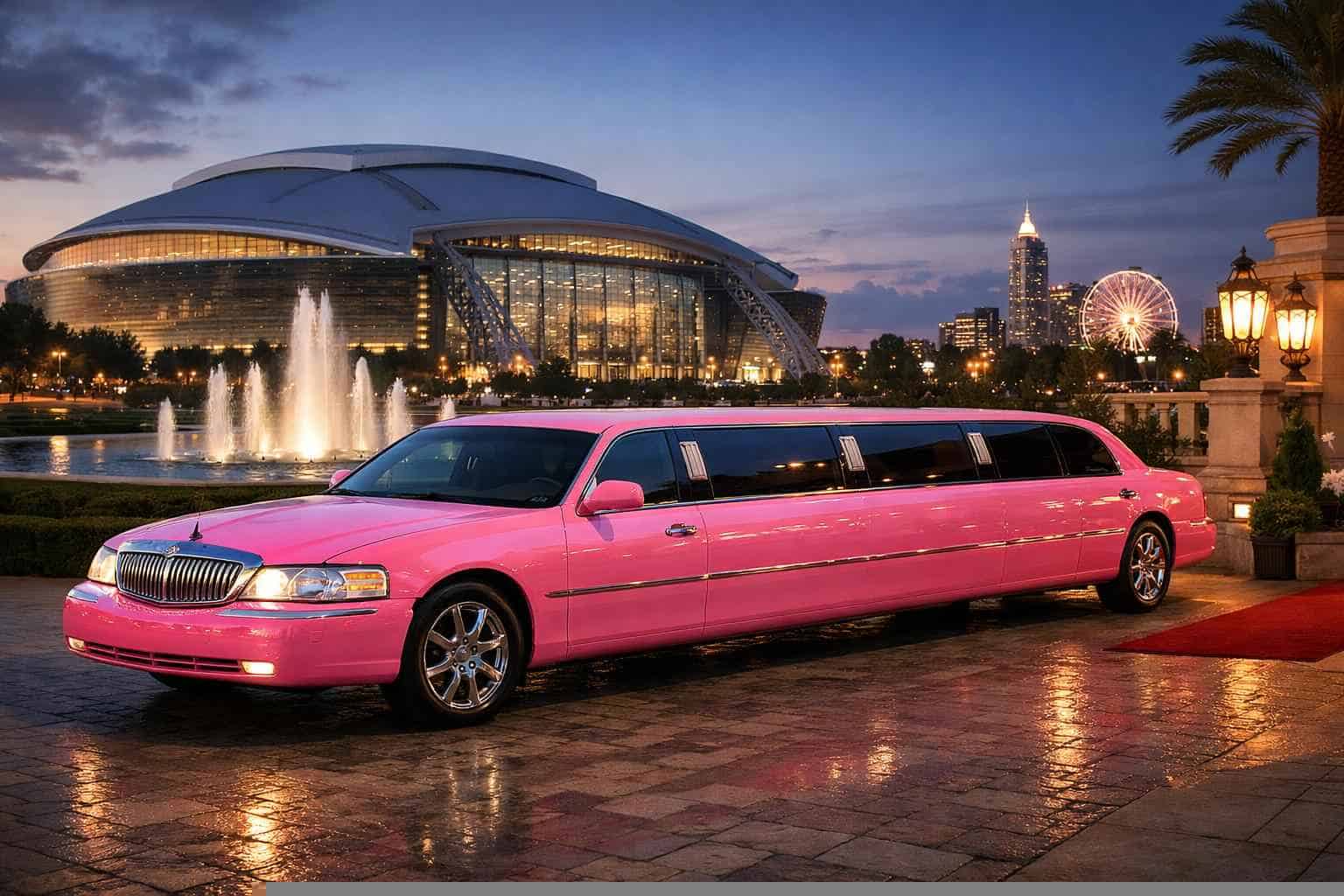 Arlington Texas Pink Limo Service