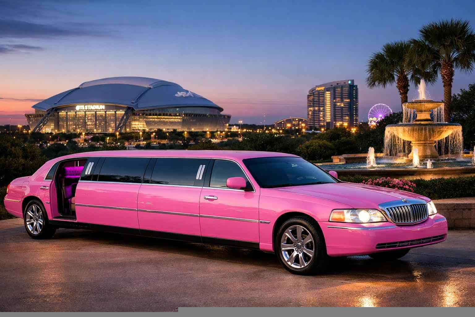 Arlington Texas Pink Limos